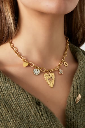 Charm Parade-Halskette – Goldfarbe - Goldfarbefarbe h5 Bild3
